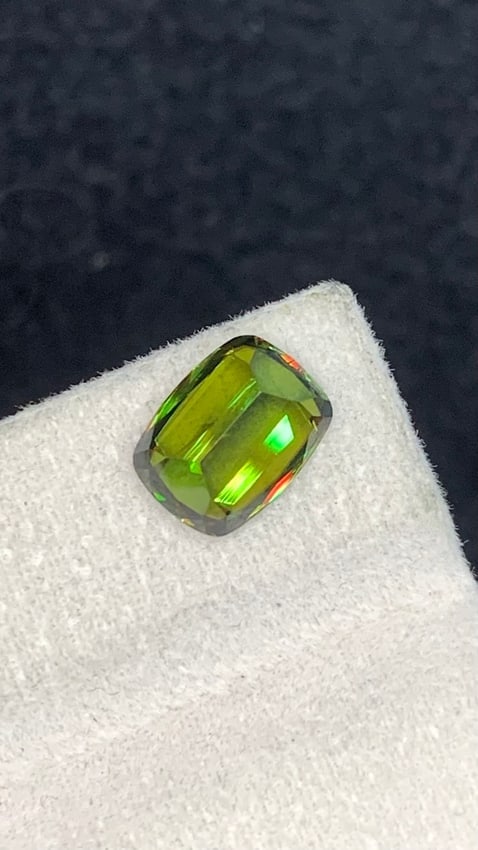 2.45 Carats Natural Chrome Green Sphene From Skrdu - 2