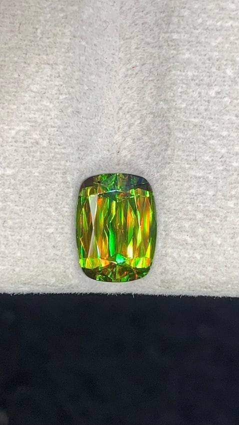 2.45 Carats Natural Chrome Green Sphene From Skrdu - 3