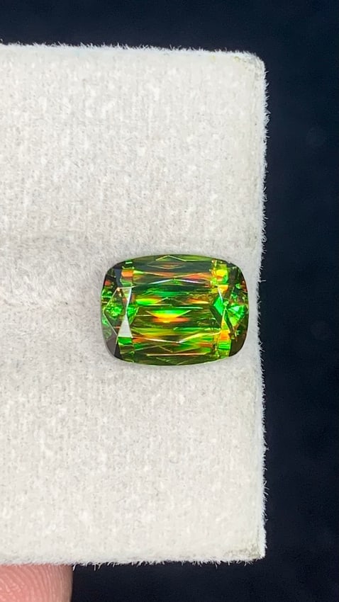 2.45 Carats Natural Chrome Green Sphene From Skrdu - 5