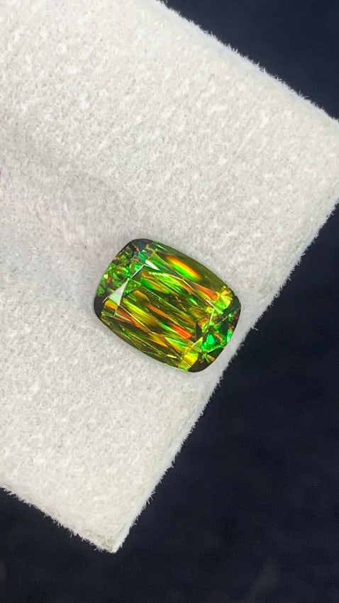 2.45 Carats Natural Chrome Green Sphene From Skrdu - 6