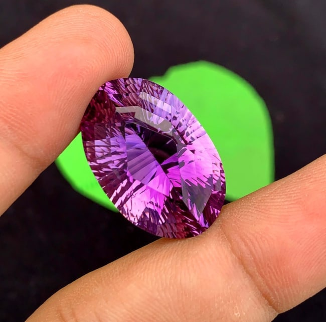 Fancy Cut Amethyst Gemstone: Natural February Birthstone, 35.25 Carats - 5
