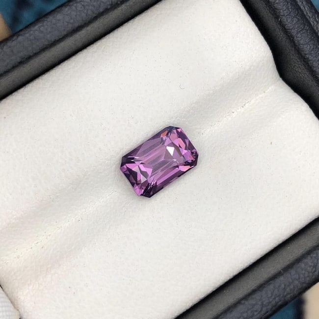 2.12 Carat AIG Certified Purple Natural Spinel From Tanzania For Jewellery - 4