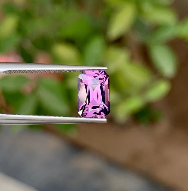 2.12 Carat AIG Certified Purple Natural Spinel From Tanzania For Jewellery - 6