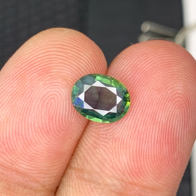 Bi Color Sapphire Ring Stone, Parti Sapphire Gemstone - 5