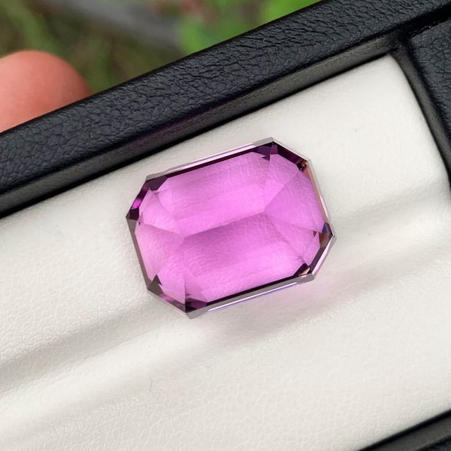 Deep Lilac Pink Kunzite Gemstone jewelry, Natural Kunzite Stone,26.25 CT - 5