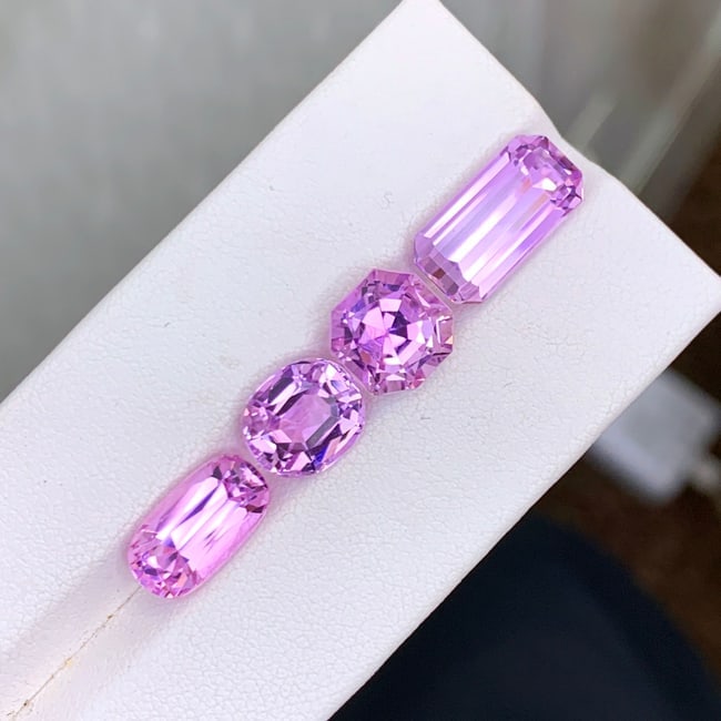 Lilac Pink Kunzite Gemstones Lott, Natural Kunzite Stones For Jewelry - 3