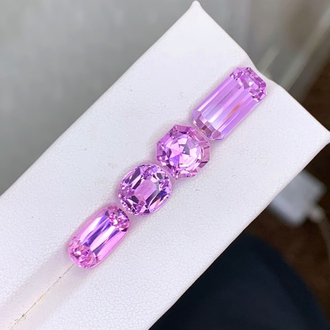 Lilac Pink Kunzite Gemstones Lott, Natural Kunzite Stones For Jewelry - 4