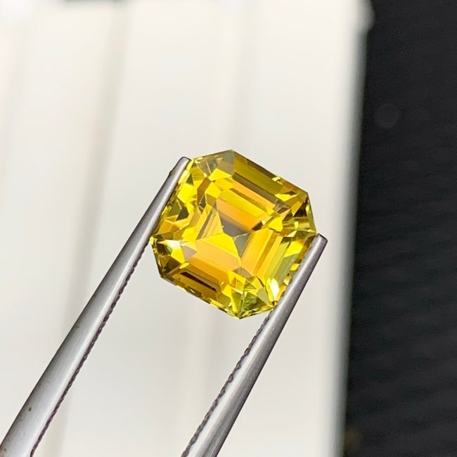 Yellow Tourmaline Ring Stone, Natural Tourmaline Loose Gemstone - 4