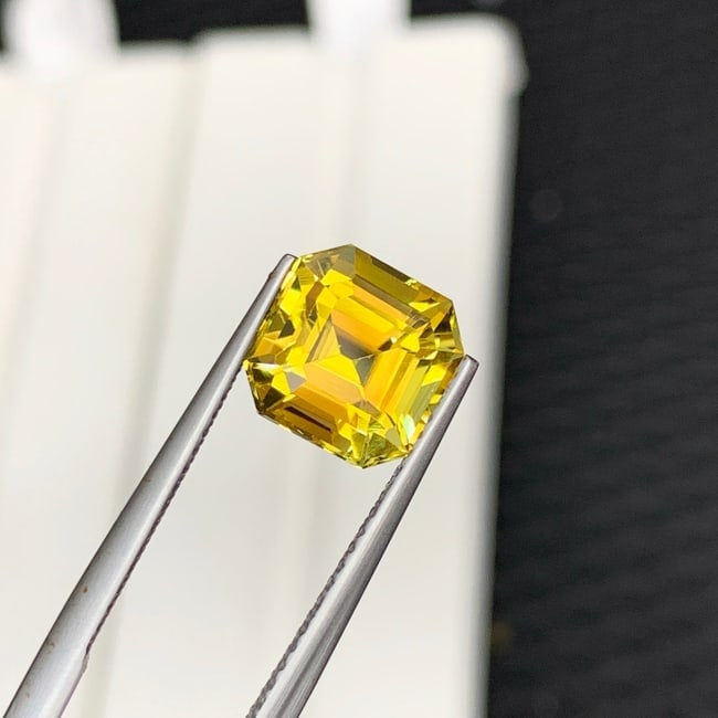 Yellow Tourmaline Ring Stone, Natural Tourmaline Loose Gemstone - 5