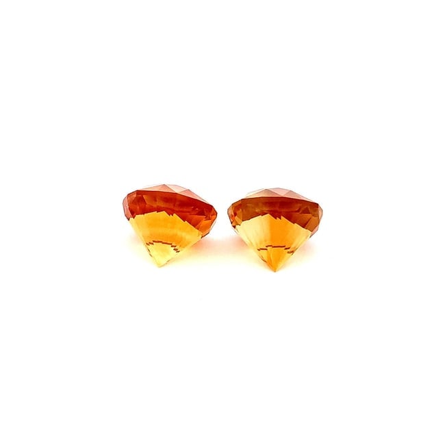 12.790 Carats Natural Madeira Citrine Gemstone Pair - 7