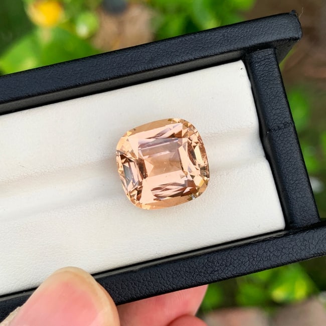 Natural Yellow Topaz Loose Stone For Jewelry, Cushion Cut Topaz Gemstone - 2