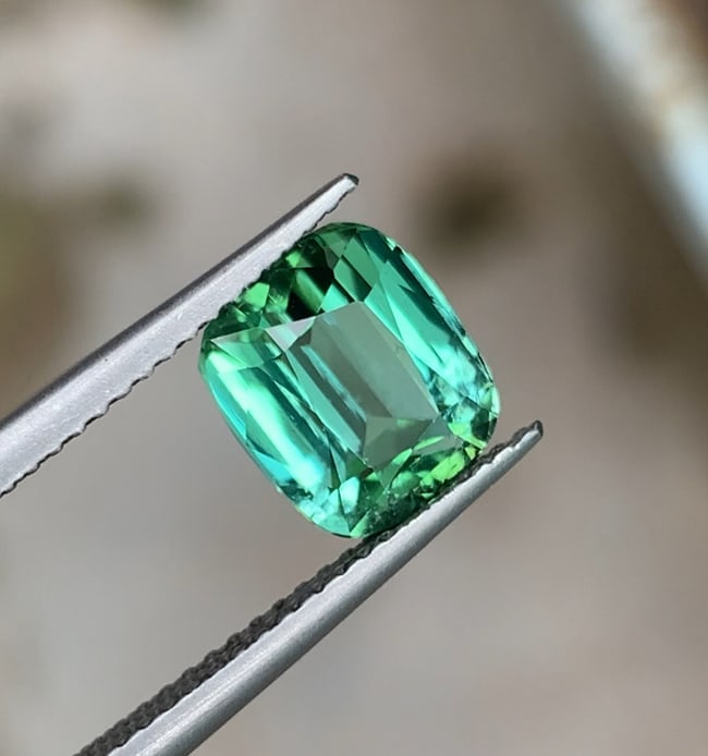2.945 Carat Blui Green Natural Tourmaline For Jewellery - 2