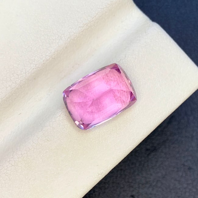 Deep Pink Kunzite Gemstone, Natural Kunzite Ring Stone - 4