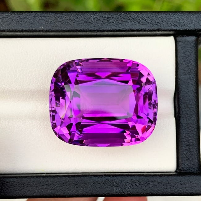 Natural Amethyst Loose Gemstone, Deep Purple Amethyst Gemstone, Flawless - 2