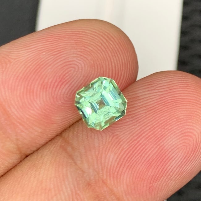 Sea Foam Green Tourmaline Ring Stone, Natural Tourmaline Gemstone - 7