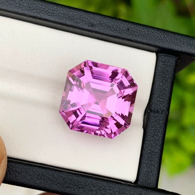Natural Kunzite Loose Gemstone For Jewelry, Deep Pink Kunzite Gemstone - 6