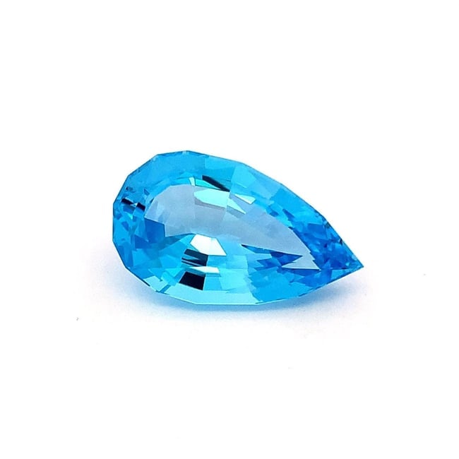 Fancy Pear Cut Swiss Blue Topaz Gemstones Pendant Size Loose Gemstones - 26.070 Ct - 2
