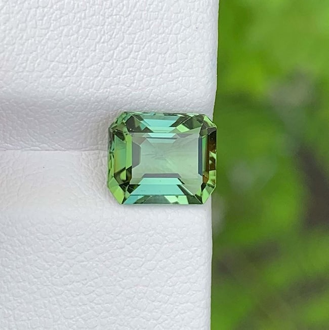 Blue Green Tourmaline Gemstone: Natural October Birthstone, Africa (2.54 CT) - 3