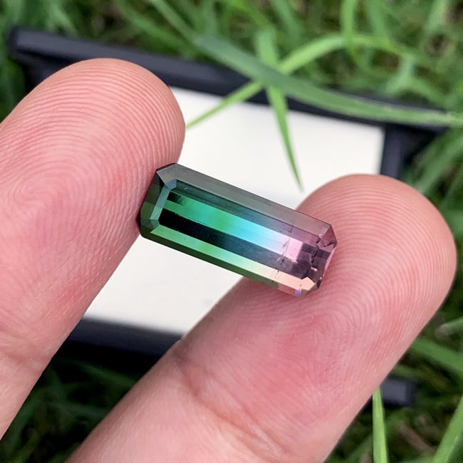 Tri Color Tourmaline Gemstone, Tourmaline Ring Stone, Natural Tourmaline - 3