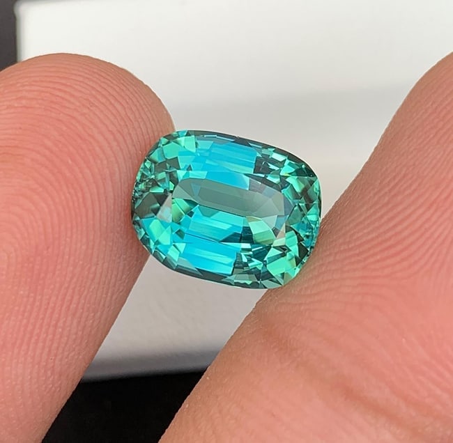 Blue Lagoon Tourmaline Gemstone: Natural October Birthstone, Afghanistan (6.25 CT) - 3
