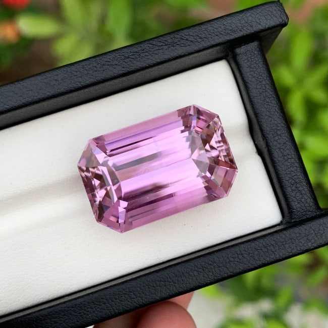 Deep Lilac Kunzite Gemstone For Jewelry, Natural Kunzite Loose Stone, 60.60 - 4