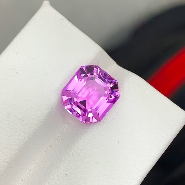 Lilac Pink Kunzite Ring Stone, Natural Kunzite Gemstone For Jewelry Making - 3