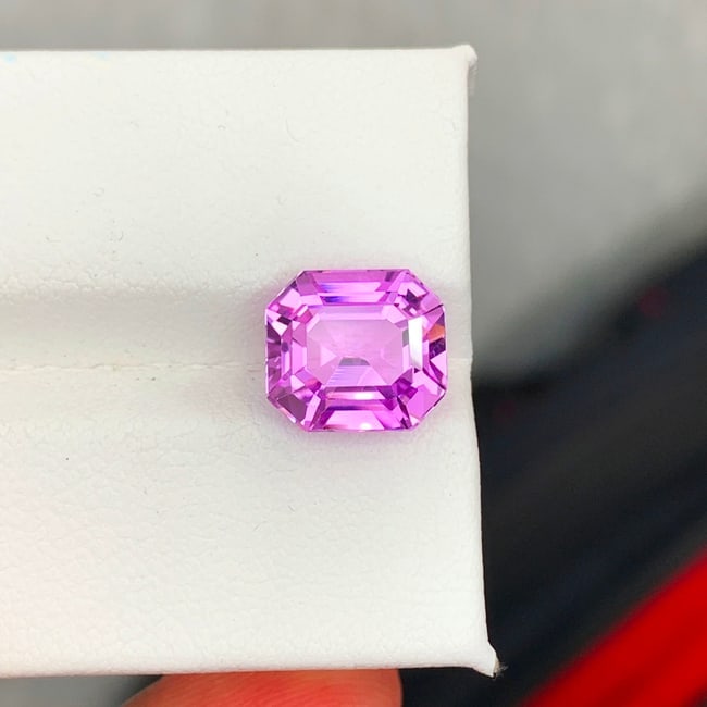 Lilac Pink Kunzite Ring Stone, Natural Kunzite Gemstone For Jewelry Making - 4