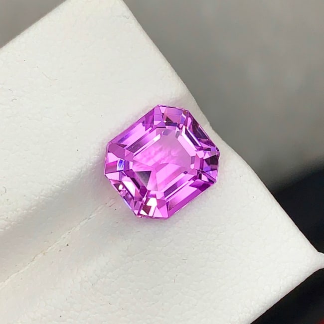Lilac Pink Kunzite Ring Stone, Natural Kunzite Gemstone For Jewelry Making - 5