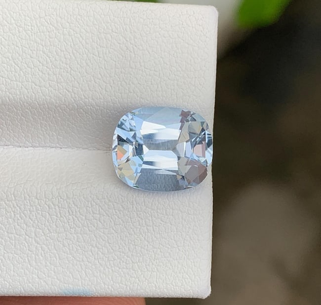 Santa Maria Aquamarine Gemstone: 4.52 Ct Cushion Cut Madagascar Beryl for Jewelry Making - 2