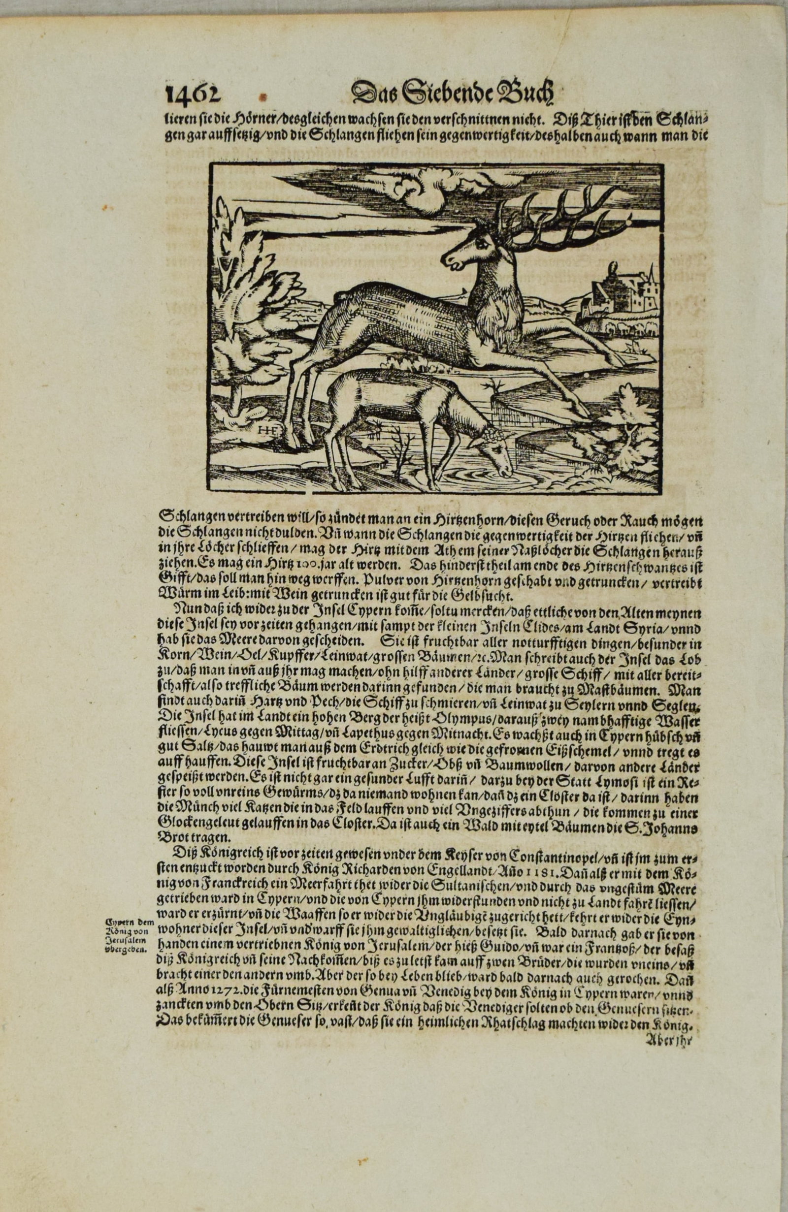 1628 Munster Map of Cyprus -- Cyprus - 2
