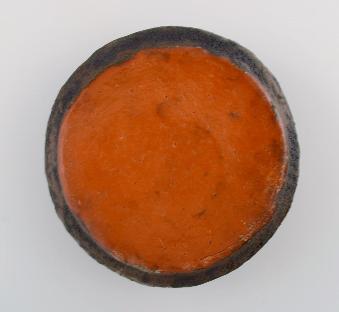European studio ceramicist. Unique vase in glazed stoneware. 1970s. - 7