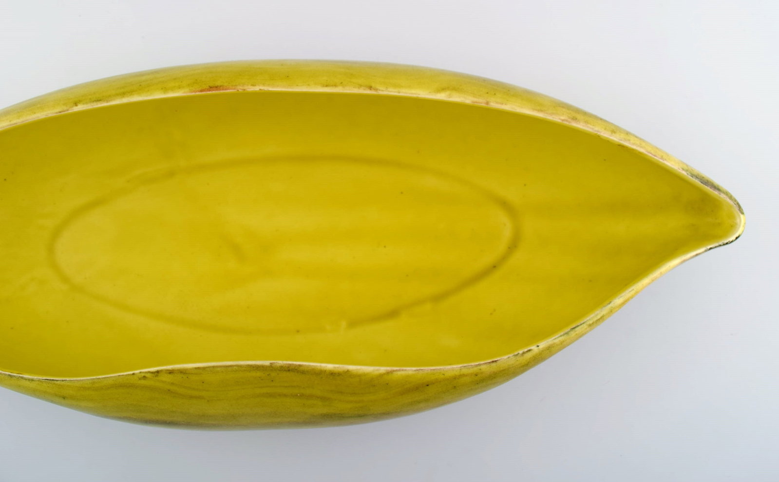 St. Clement, France. Colossal organically shaped bowl in hand-painted glazed stoneware. Beautiful - 7