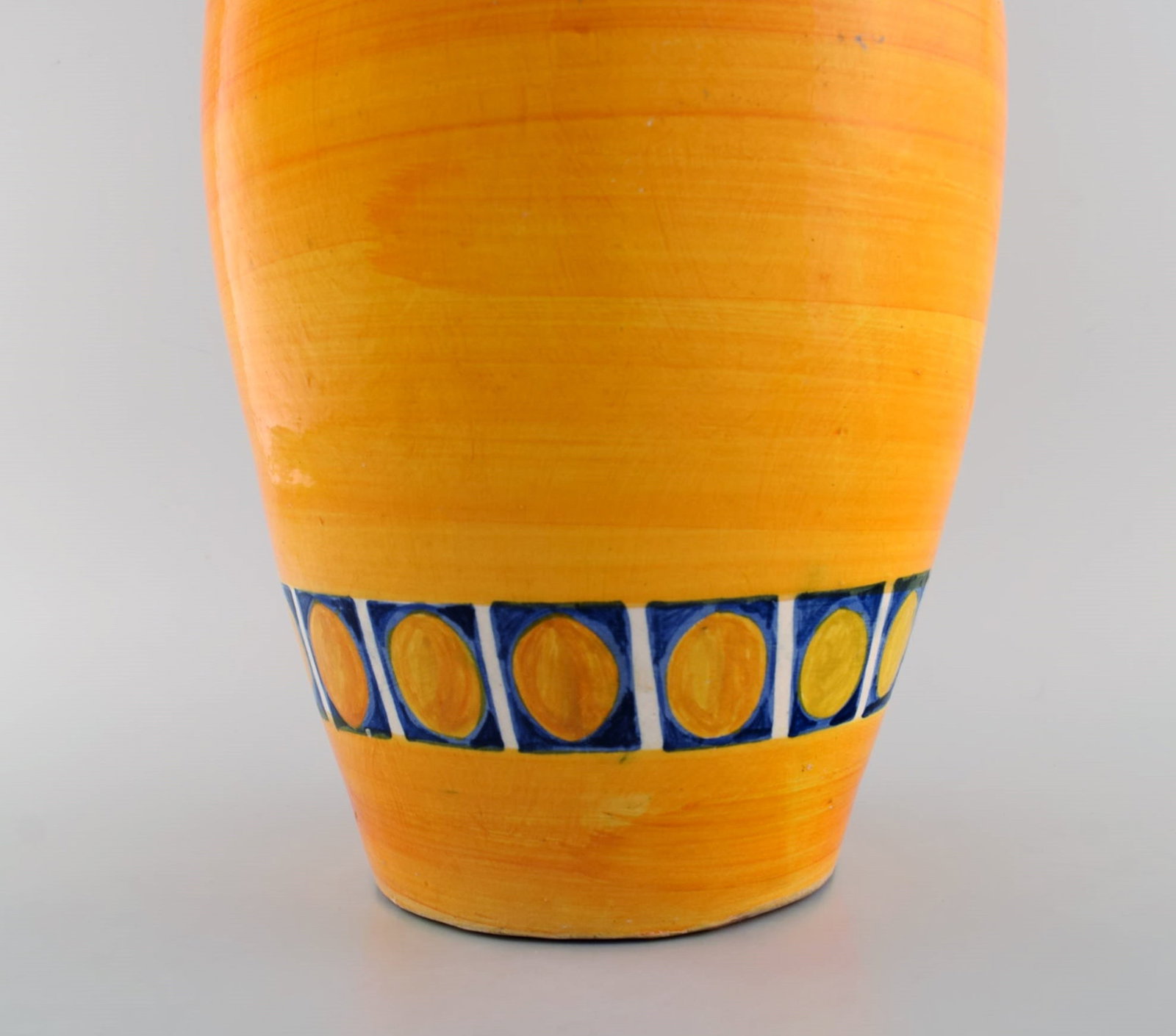 Poterie Serghini, Morocco. Large unique vase in hand-painted glazed stoneware. Beautiful glaze in - 7