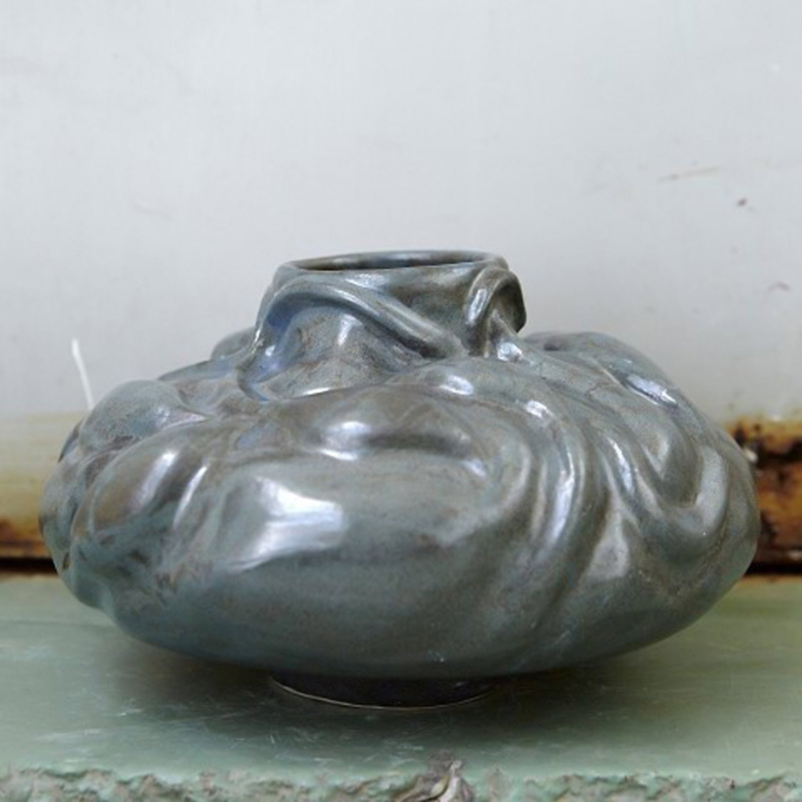 Christina Muff, Danish contemporary ceramicist (b. 1971). Sculptural one of a kind vase made from - 3