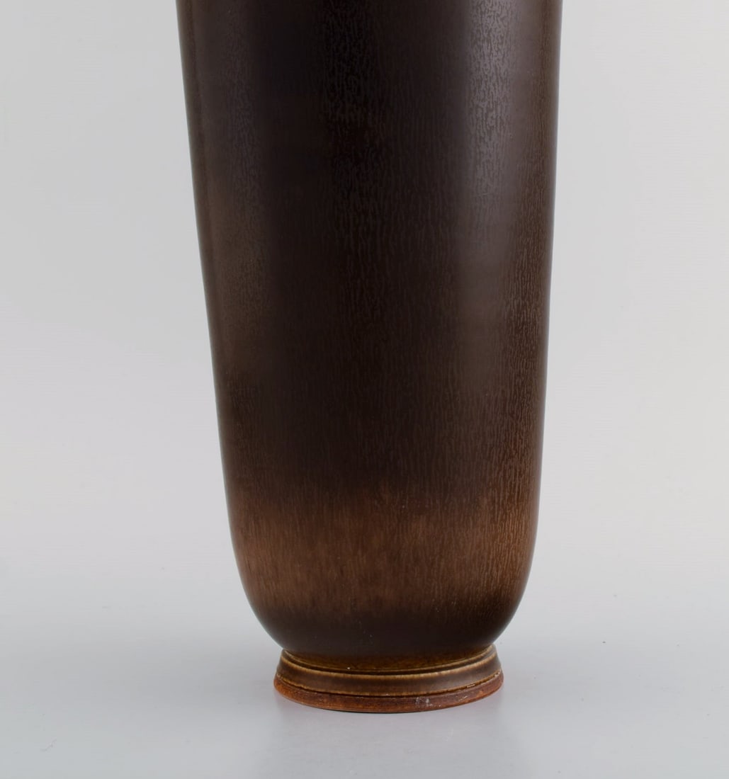Berndt Friberg (1899-1981) for Gustavsberg Studiohand. Large vase in glazed stoneware. Beautiful - 7