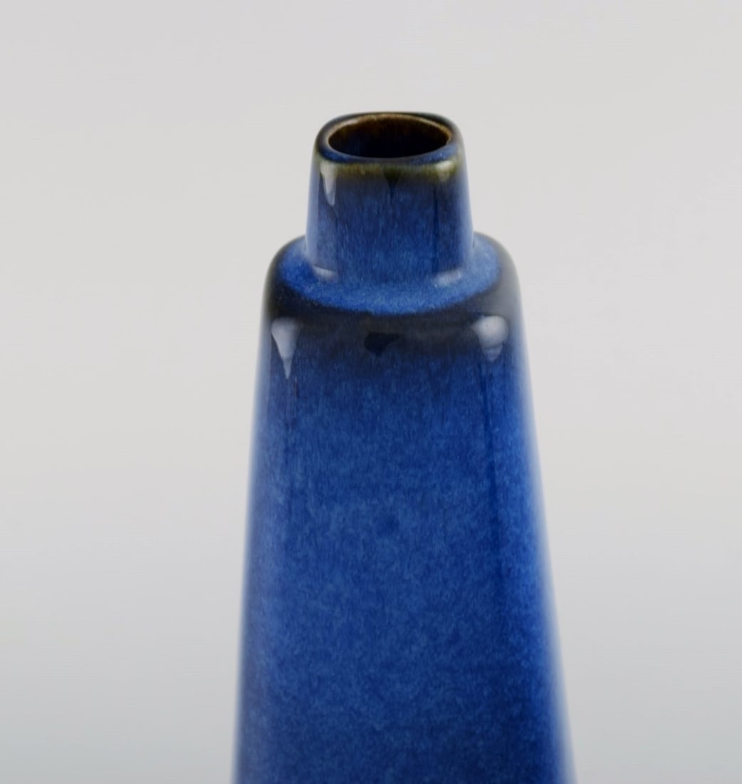 Sven Jonson for Gustavsberg. Lagun vase and bowl in glazed stoneware. Beautiful glaze in shades of - 4