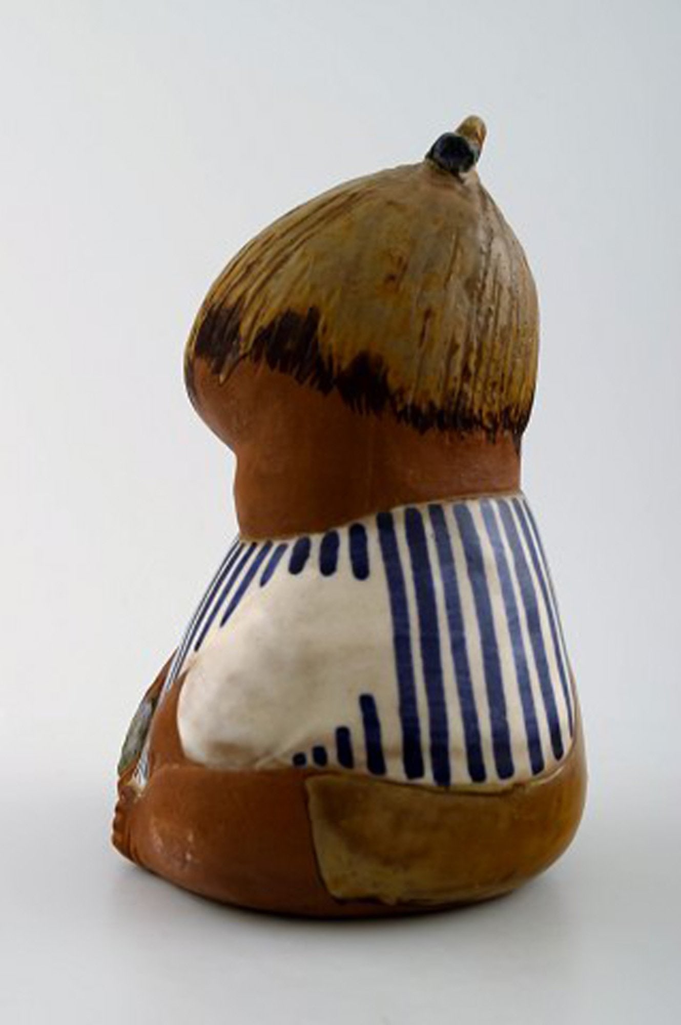Rare figure, Lisa Larson for Gustavsberg, "Johanna", glazed ceramics. - 3