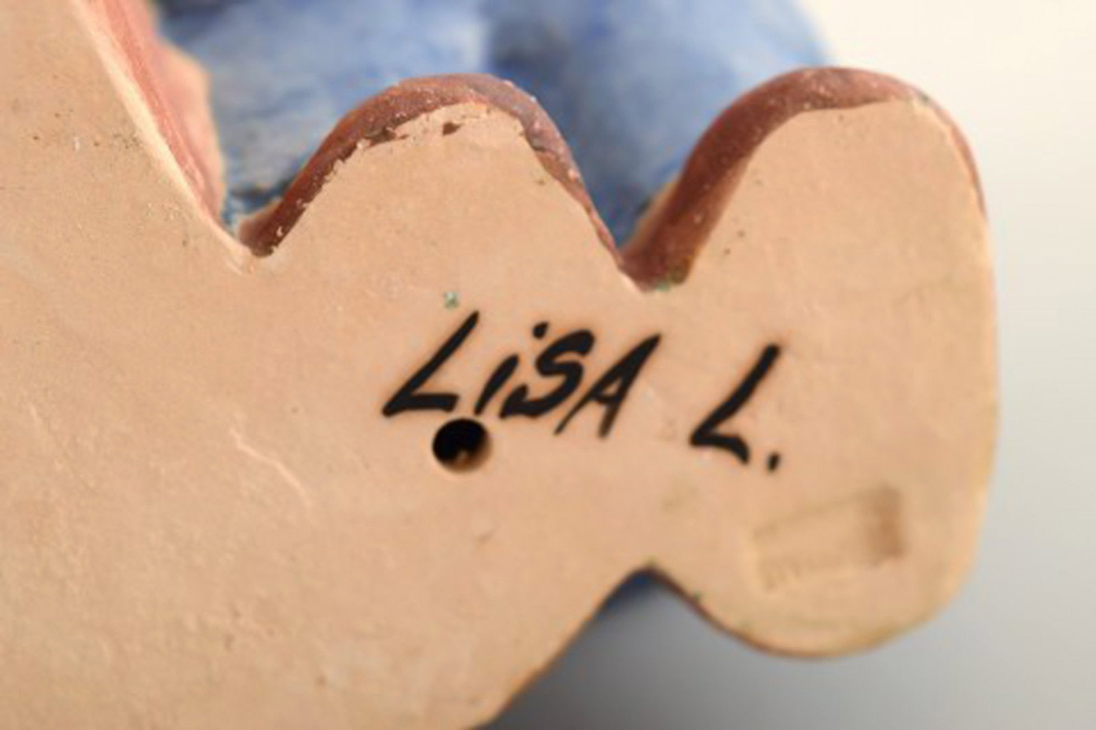 Lisa Larson for Gustavsberg. Rare figure in glazed ceramics. Boy with bag. 1970 / 80s. - 7