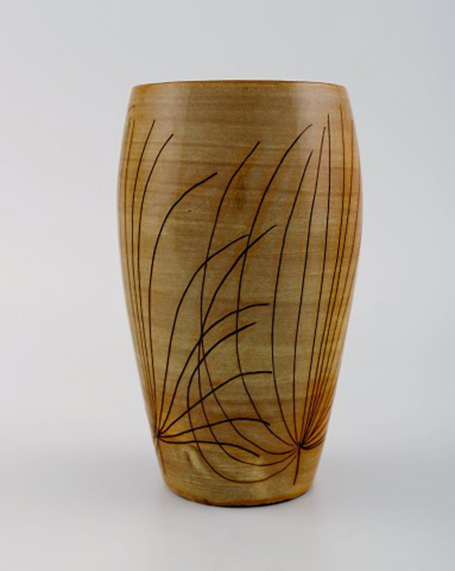 Ingrid Atterberg for Uppsala Ekeby. Papyrus vase in glazed stoneware. Mid-20th century. - 4