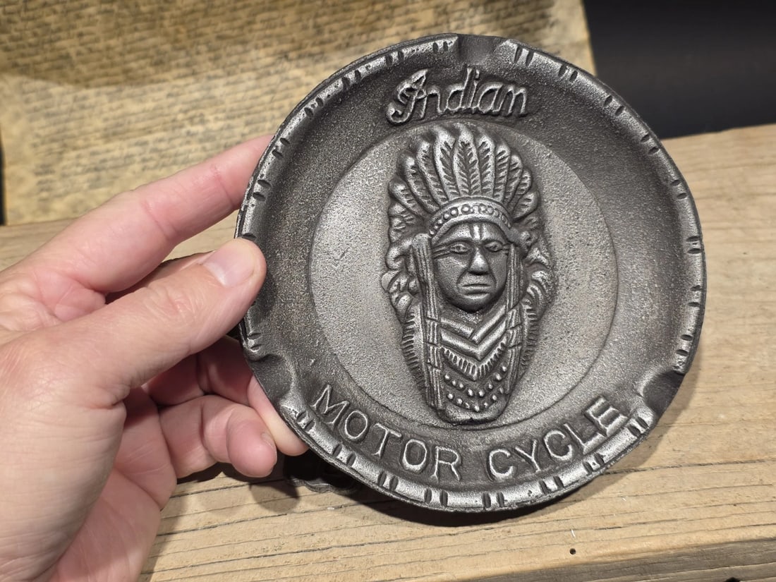 indian Motorcycle Ash Tray and Bottle Opener Set - 6