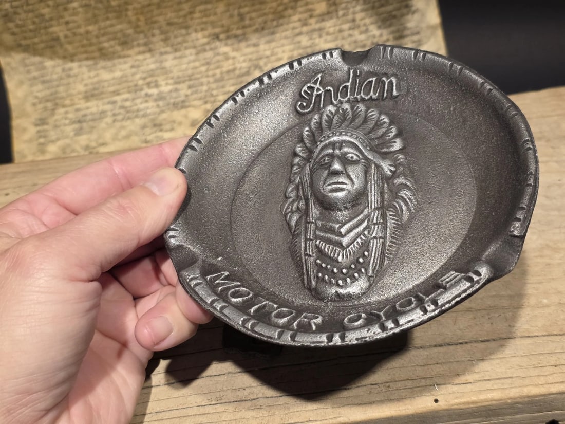 indian Motorcycle Ash Tray and Bottle Opener Set - 7