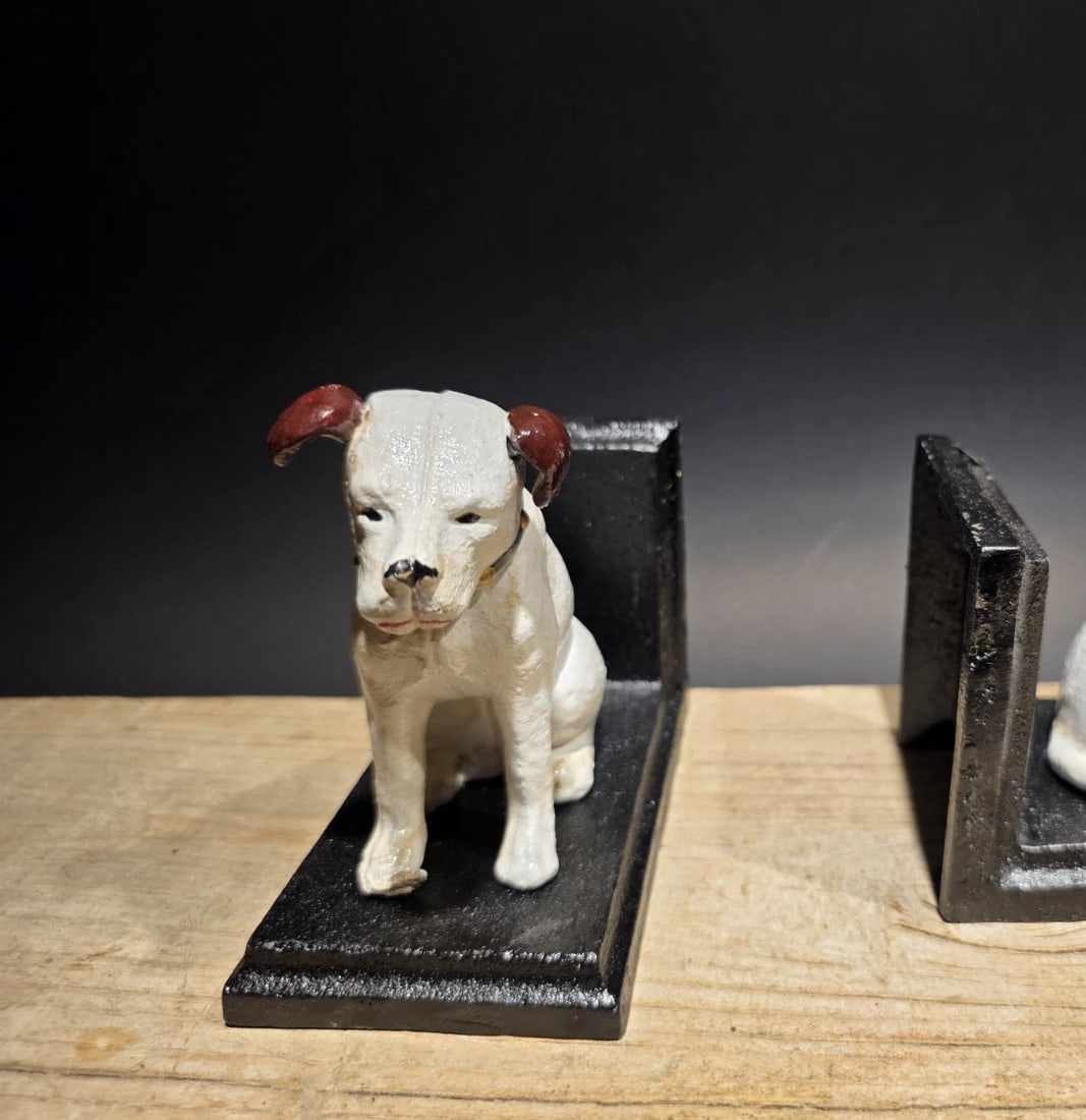 Pair of Cast iron Nipper Dog Bookends - 3