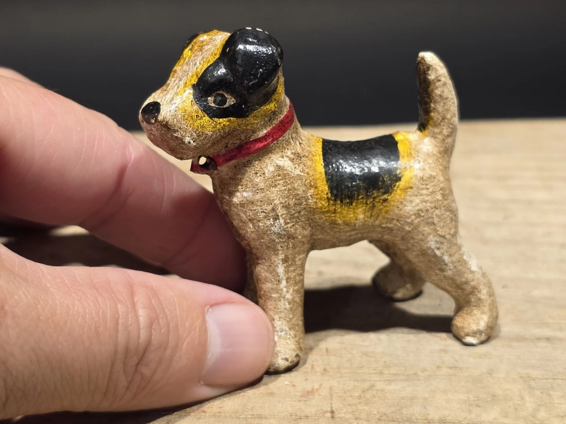 Miniature Cast iron Fox Hair Terrier Dog - 3