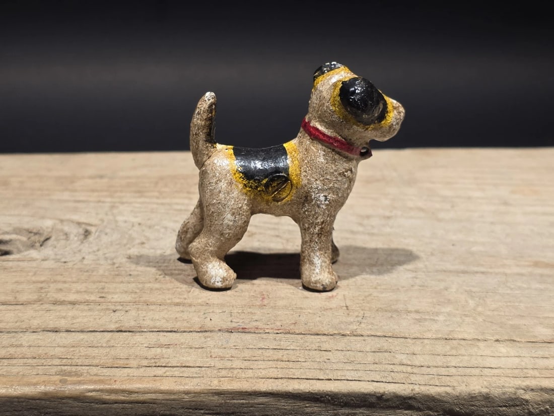 Miniature Cast iron Fox Hair Terrier Dog - 5