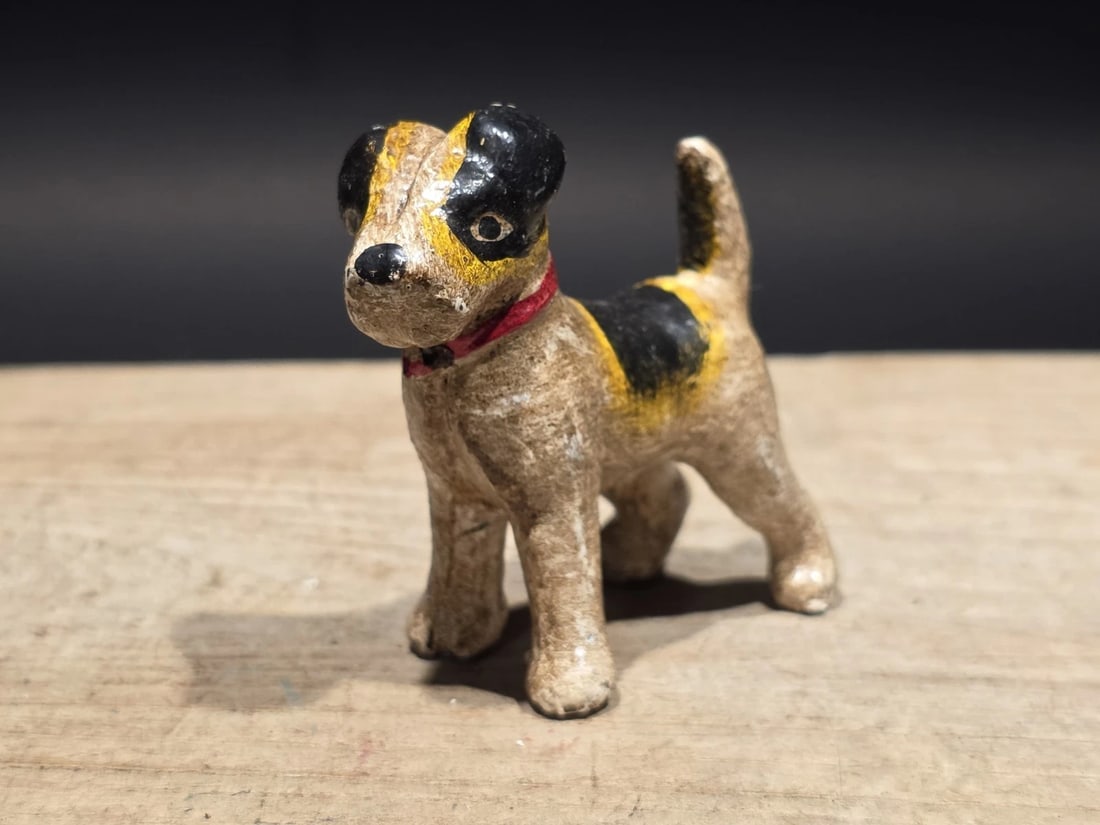 Miniature Cast iron Fox Hair Terrier Dog - 6