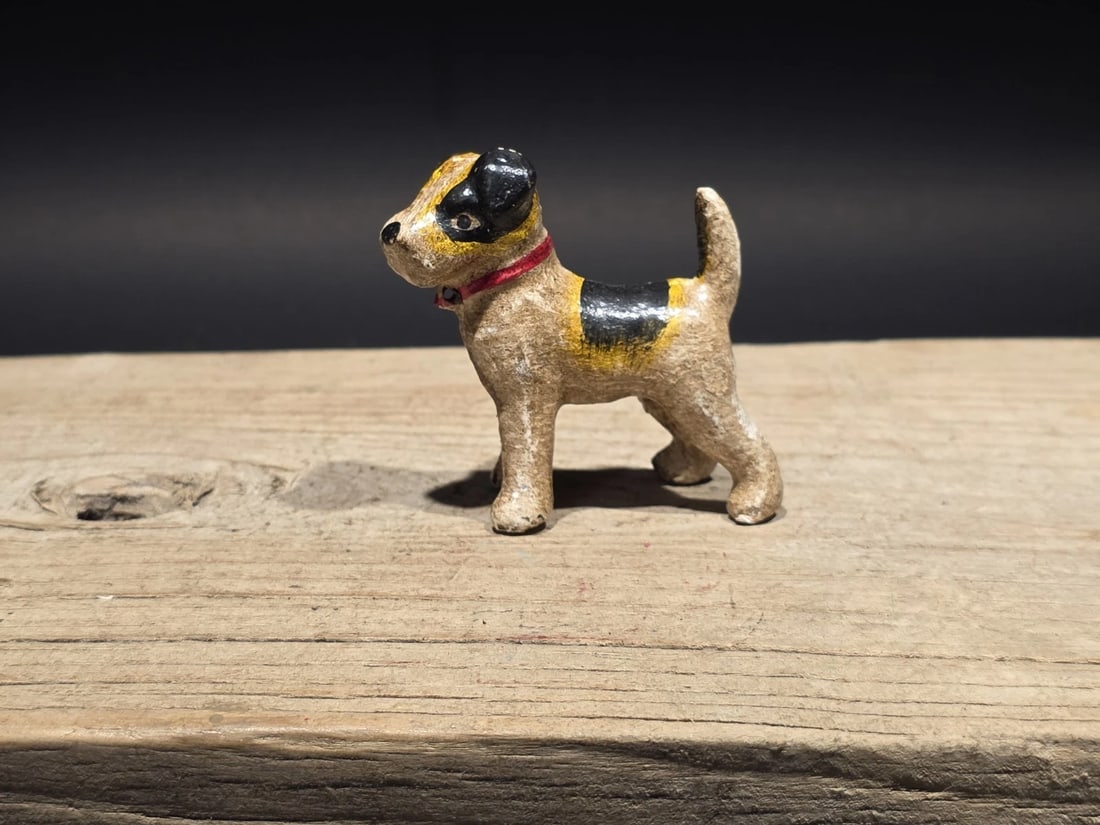 Miniature Cast iron Fox Hair Terrier Dog - 8