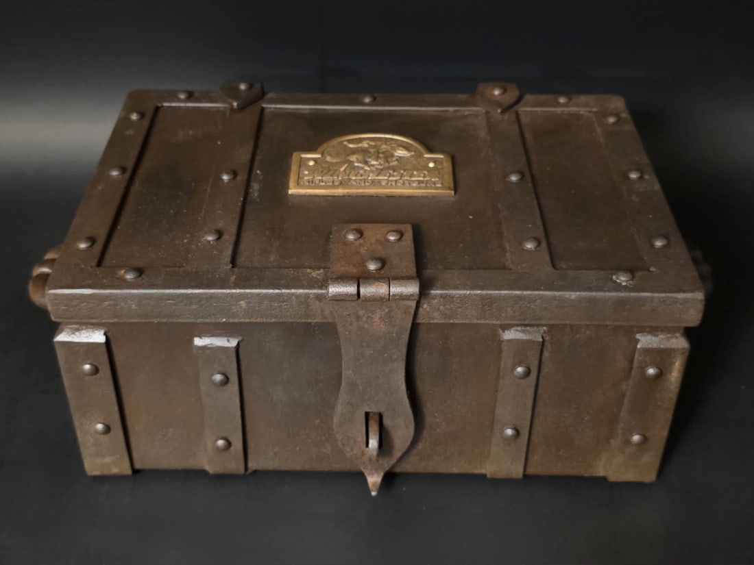 15" Wrought iron Winchester Ammunition Chest Strongbox - 2