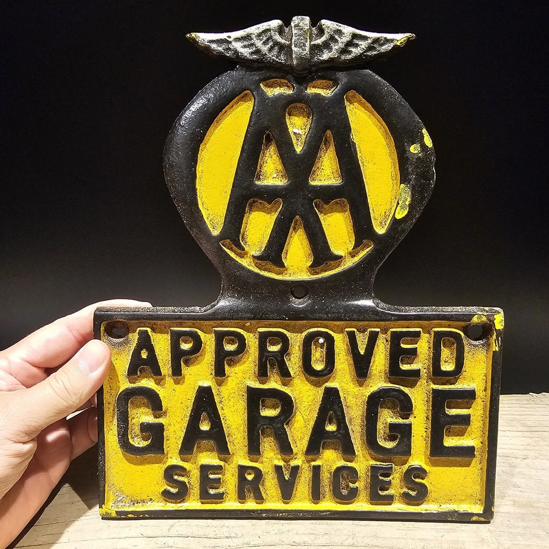 Cast iron AAA Approved Garage Sign Plaque - 2