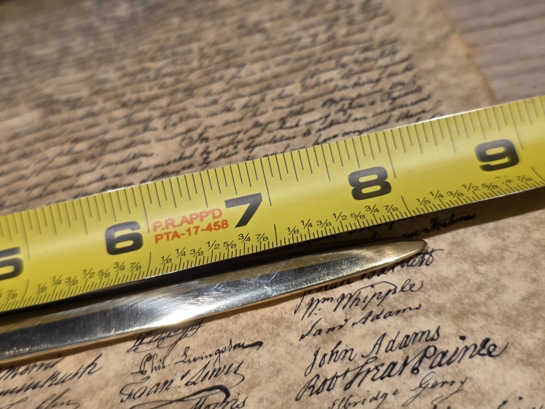 8" Vintage Style Brass Anchor Letter Opener Nautical Desk Accessory - 13
