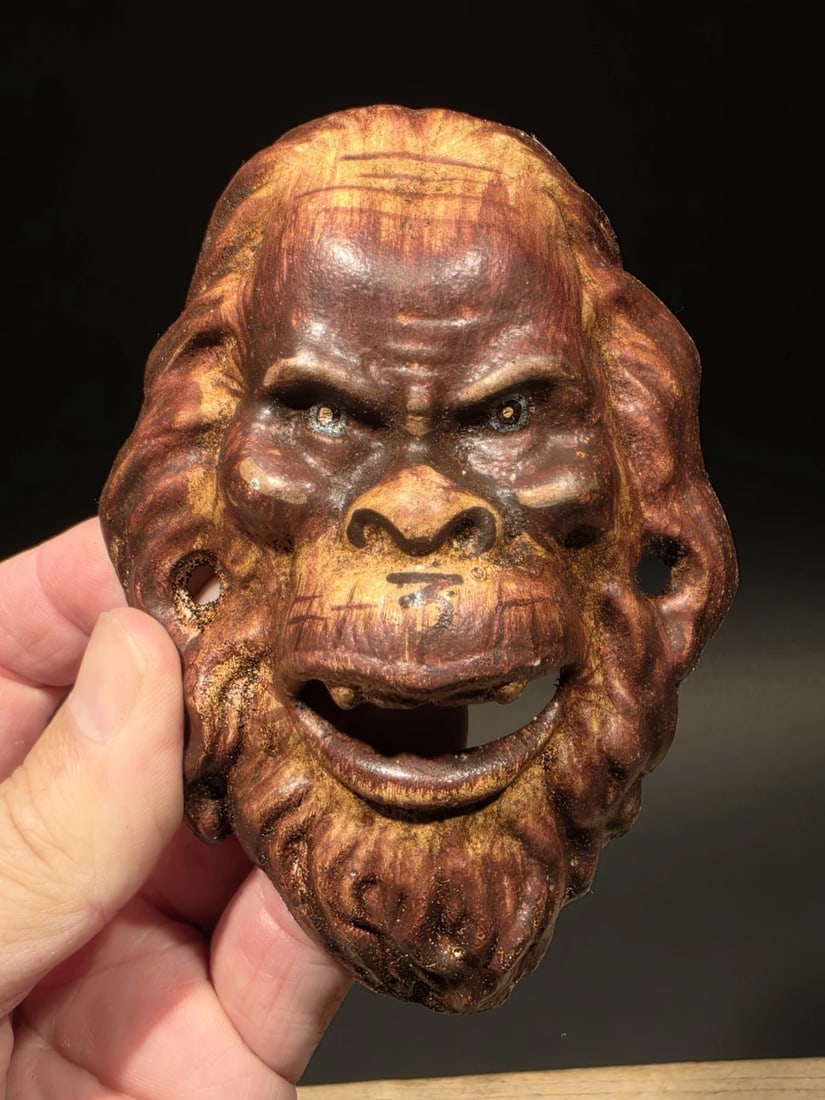Cast iron folk art Sasquatch Wall mount Bottle Opener - 7